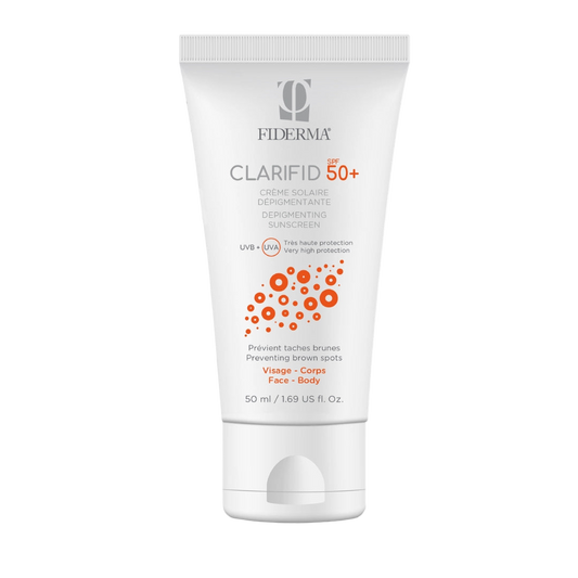 FIDERMA CLARIFID Depigmentacijska krema za zaščito pred soncem SPF 50+