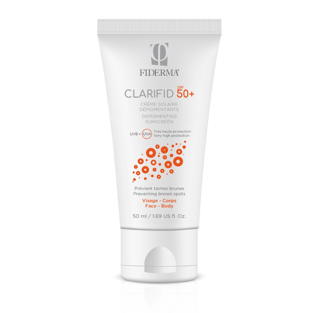 FIDERMA CLARIFID Depigmentacijska krema za zaščito pred soncem SPF 50+